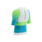Compressport Stream Tri Top Korte Mouwen Wit/Bauw/Groen Heren