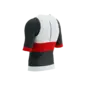 Compressport Stream Tri Top Korte Mouwen Wit/Zwart/Rood Heren