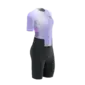 Compressport Stream Trisuit Korte Mouwen Paars/Zwart Dames