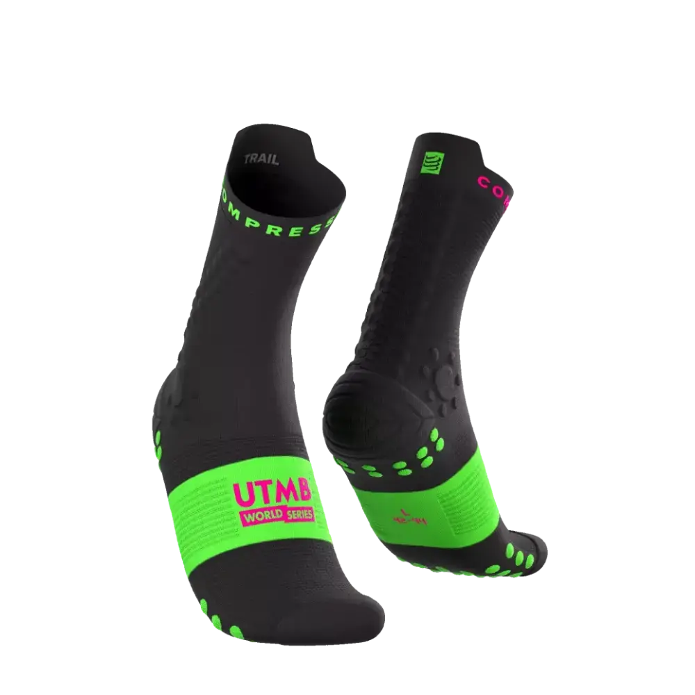 COMPRESSPORT Pro Racing v4.0 Trail Compressiesokken Zwart
