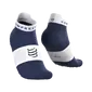 Compressport Pro Racing v4.0 Run Low Compressiesokken Donkerblauw/Wit
