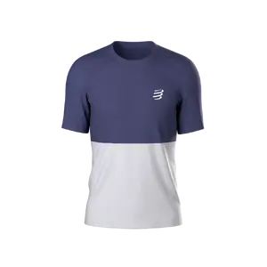 COMPRESSPORT Performance Hardloopshirt Korte Mouwen Paars/Grijs Heren
