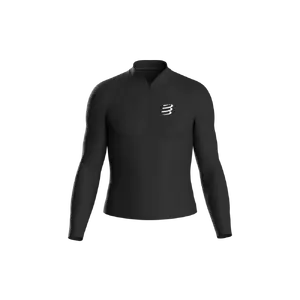 COMPRESSPORT 3D Thermo Merino Thermoshirt Lange Mouwen Zwart Heren