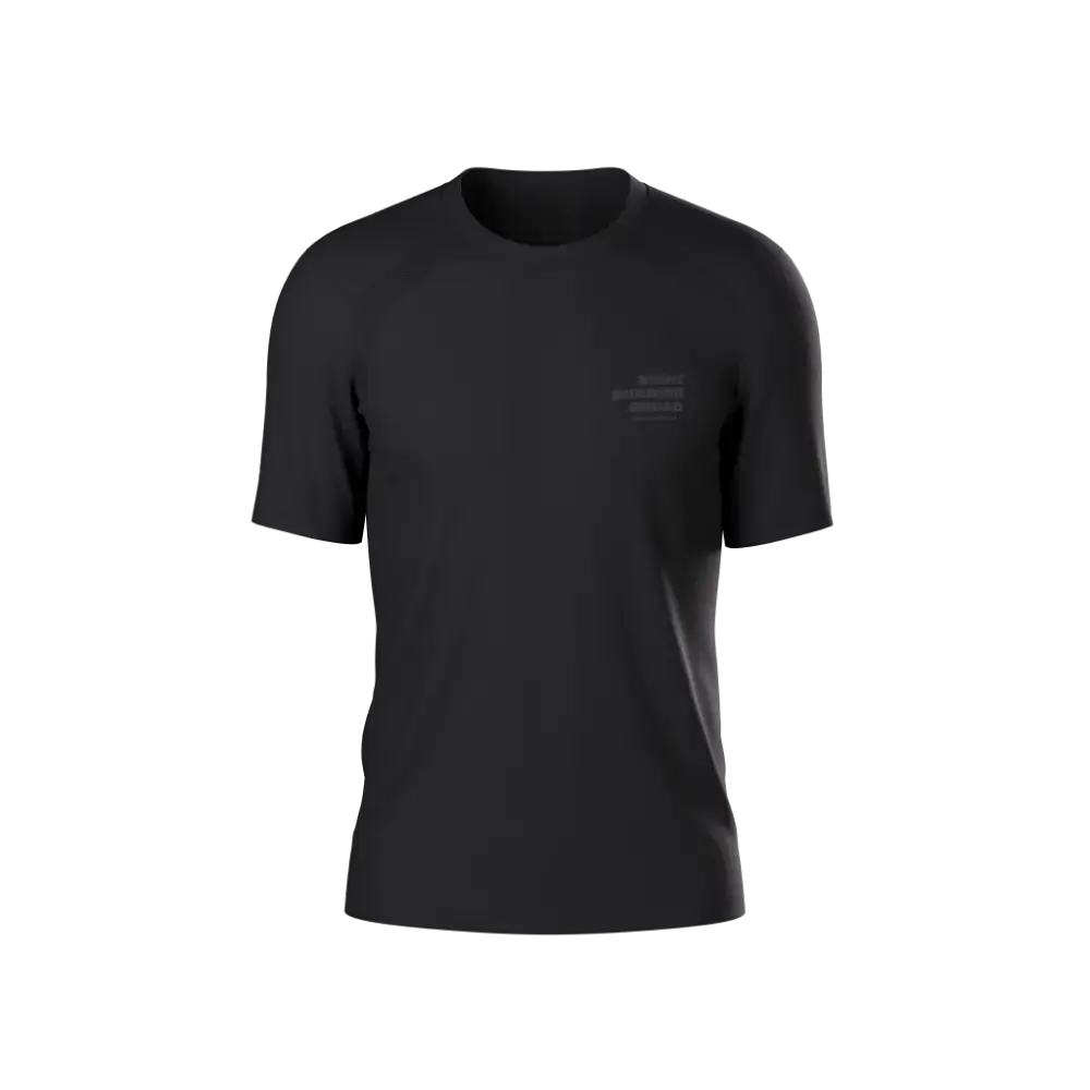 COMPRESSPORT Performance Night Running Squad Hardloopshirt Korte Mouwen Zwart Heren