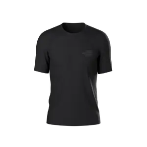 COMPRESSPORT Performance Night Running Squad Hardloopshirt Korte Mouwen Zwart Heren