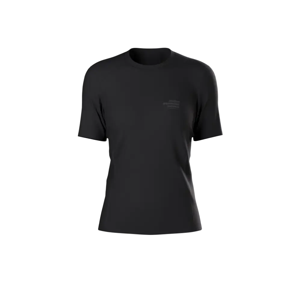 COMPRESSPORT Performance Night Running Squad Hardloopshirt Korte Mouwen Zwart Dames