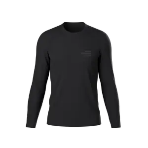 COMPRESSPORT Performance Night Running Squad Hardloopshirt Lange Mouwen Zwart Heren