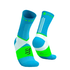Compressport Ultra Trail Compressiesokken v2.0 Blauw/Neon Groen