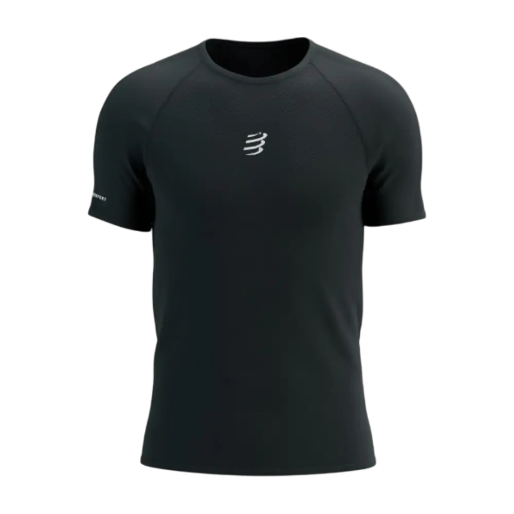 COMPRESSPORT Trail Racing Hardloopshirt Korte Mouwen Zwart Heren