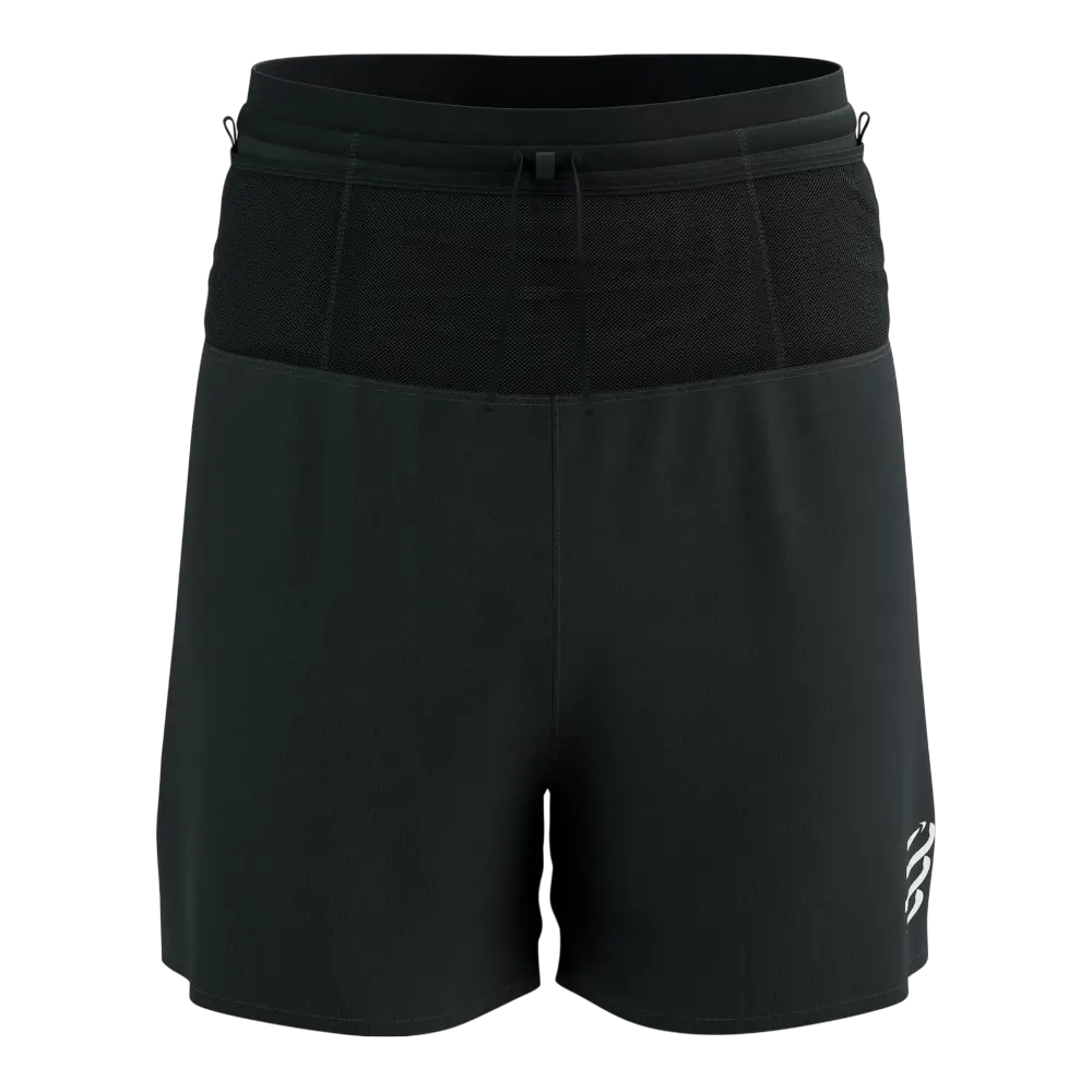 COMPRESSPORT Trail Racing 2-In-1 Hardloopbroek Kort Zwart Heren
