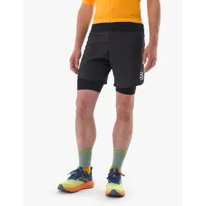Compressport Trail Racing 2-In-1 Hardloopbroek Kort Zwart Heren