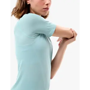 Compressport Trail Racing Hardloopshirt Korte Mouwen Lichtblauw Dames