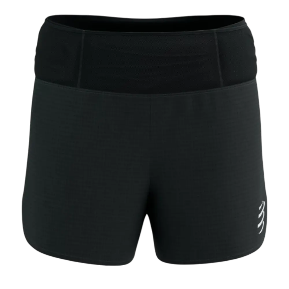 COMPRESSPORT Trail Racing Hardloopbroek Kort Zwart Dames
