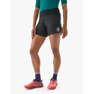 Compressport Trail Racing Hardloopbroek Kort Zwart Dames