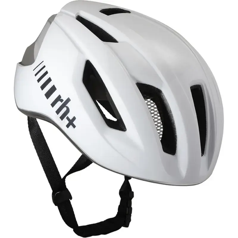 RH+ COMPACT Race Fietshelm Wit/Zilver