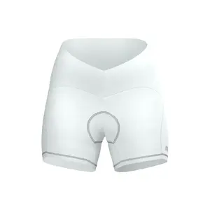 RH+ Rim HW Fietsbroek Kort Zonder Bretels 12cm Wit Dames