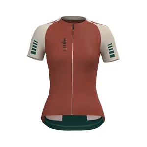 RH+ Sirio Fietsshirt Korte Mouwen Oranje Dames