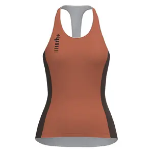 RH+ Sirio Fietsshirt Zonder Mouwen Oranje Dames