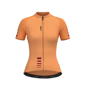 RH+ Aries Fietsshirt Korte Mouwen Oranje Dames