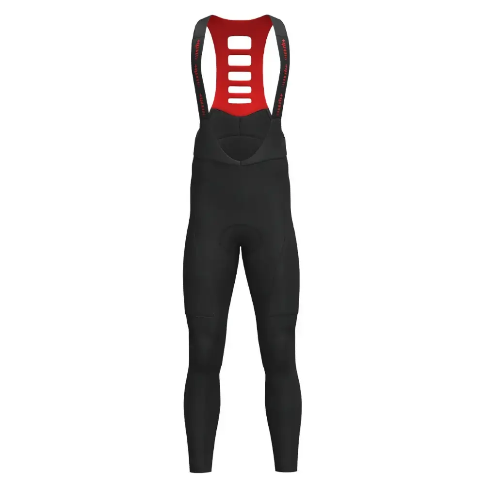 RH+ Lysa Fietsbroek Lang Zwart/Rood Heren