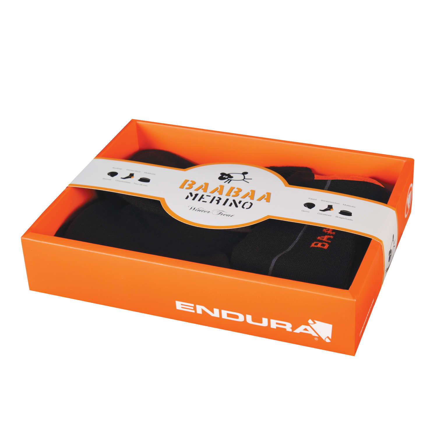 Endura Baabaa Gift Pack Zwart (sjaal, muts, sokken)