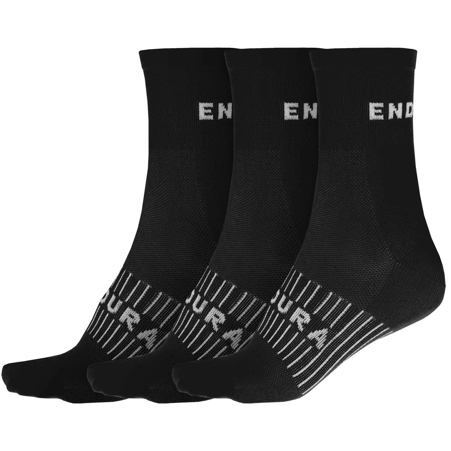 Endura CoolMax Race Sokken 3-pack Zwart