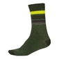 Endura BaaBaa Merino Stripe Fietssokken Groen/Lichtgroen