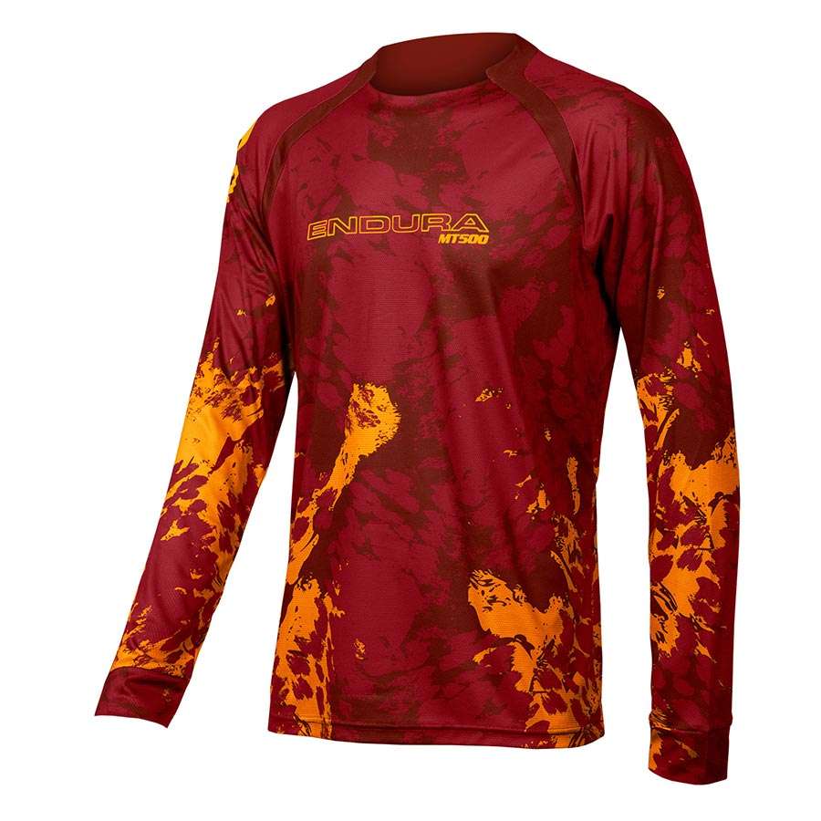 Endura MT500 Animo LTD MTB Fietsshirt Lange Mouwen Rood Heren