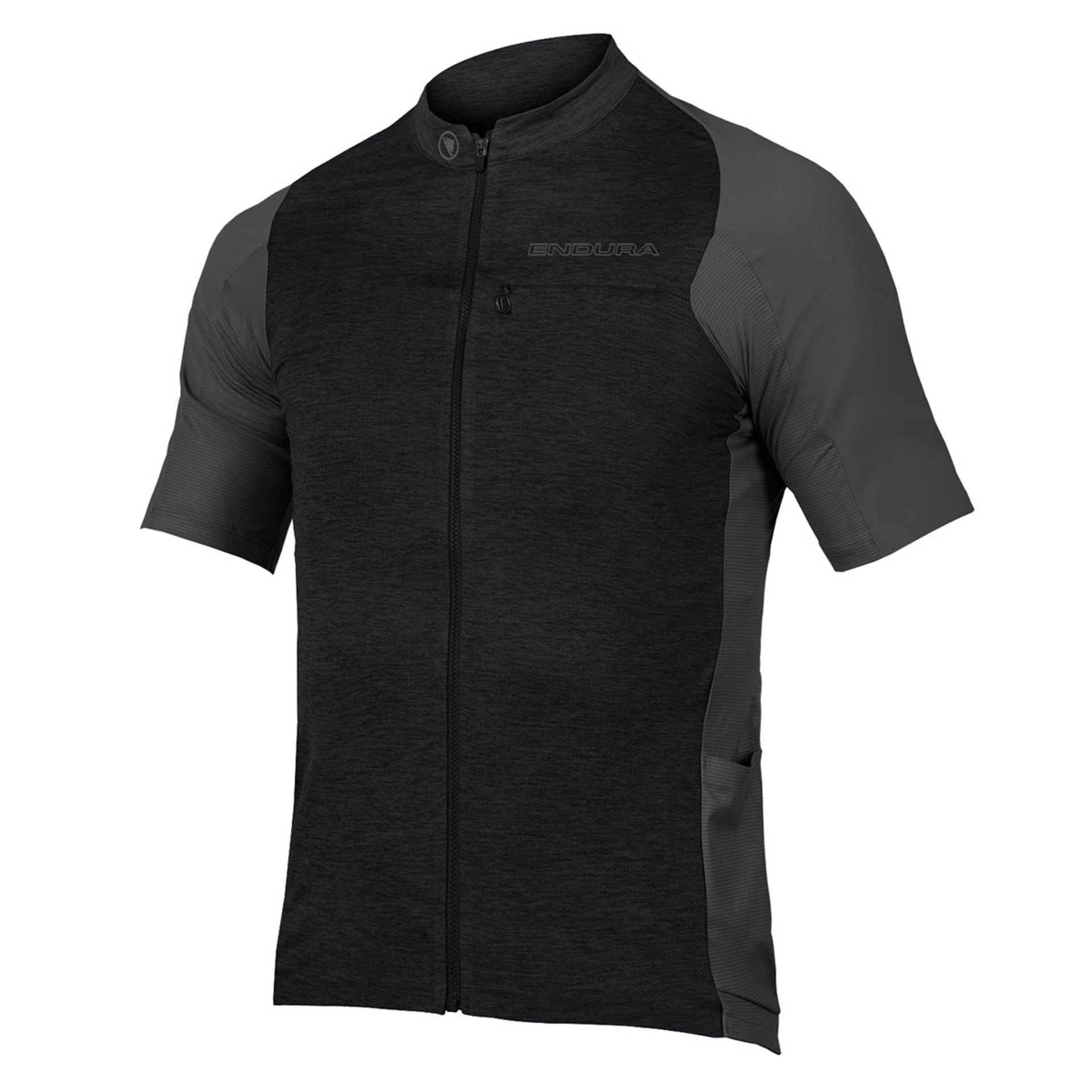 ENDURA GV500 Reiver Gravel Fietsshirt Korte Mouwen Zwart/Grijs Heren