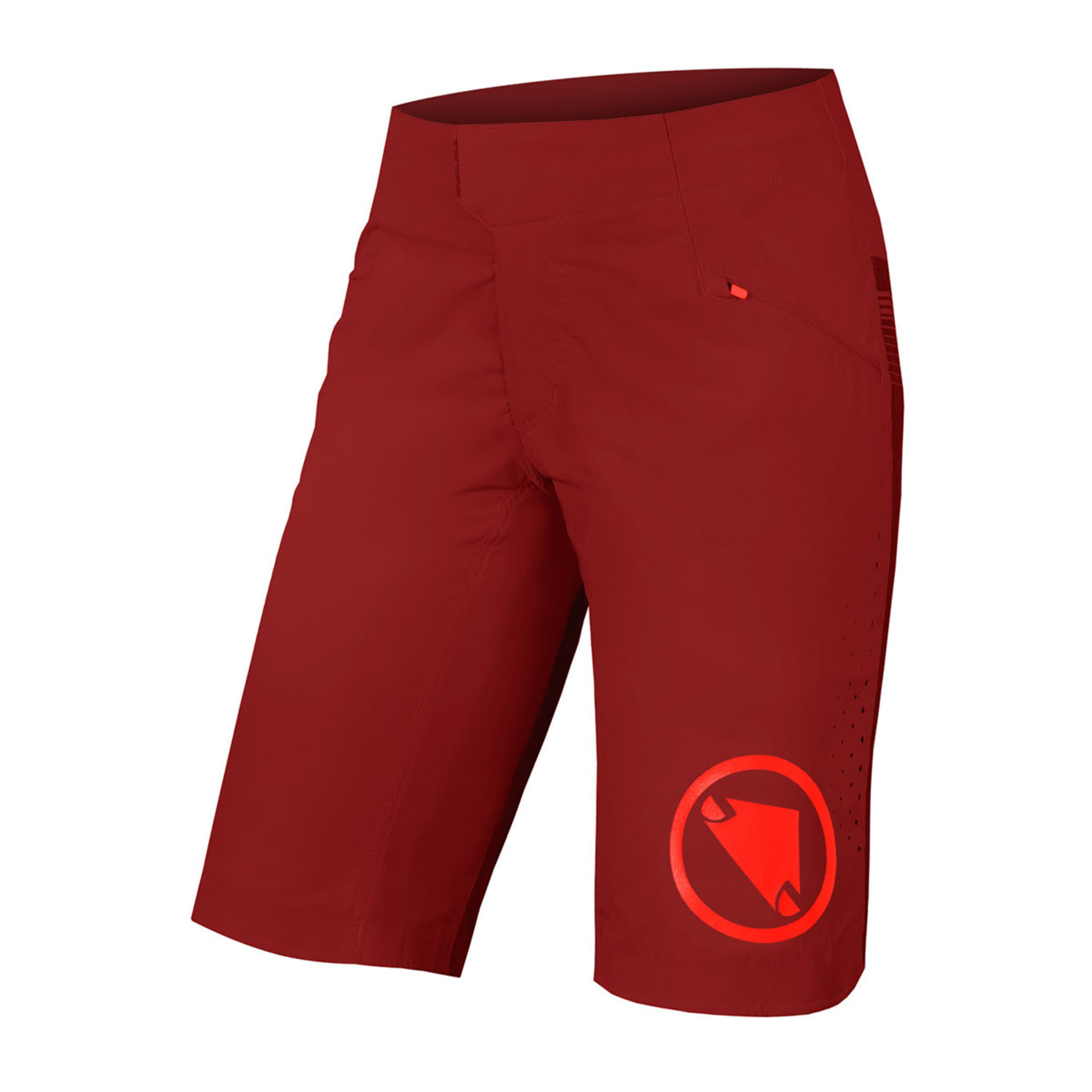 Endura SingleTrack Lite MTB Fietsbroek Kort Rood Dames
