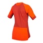Endura GV500 Gravel Fietsshirt Korte Mouwen Rood Dames