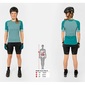 Endura GV500 Gravel Fietsshirt Korte Mouwen Blauw/Groen Dames