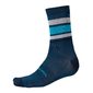 Endura BaaBaa Merino Stripe Fietssokken Blauw