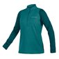 Endura SingleTrack Fleece MTB Fietsshirt Lange Mouwen Groen Dames