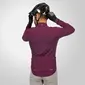 Endura GV500 Gravel Fietsshirt Lange Mouwen Donkerrood Heren
