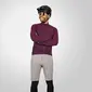 Endura GV500 Gravel Fietsshirt Lange Mouwen Donkerrood Heren