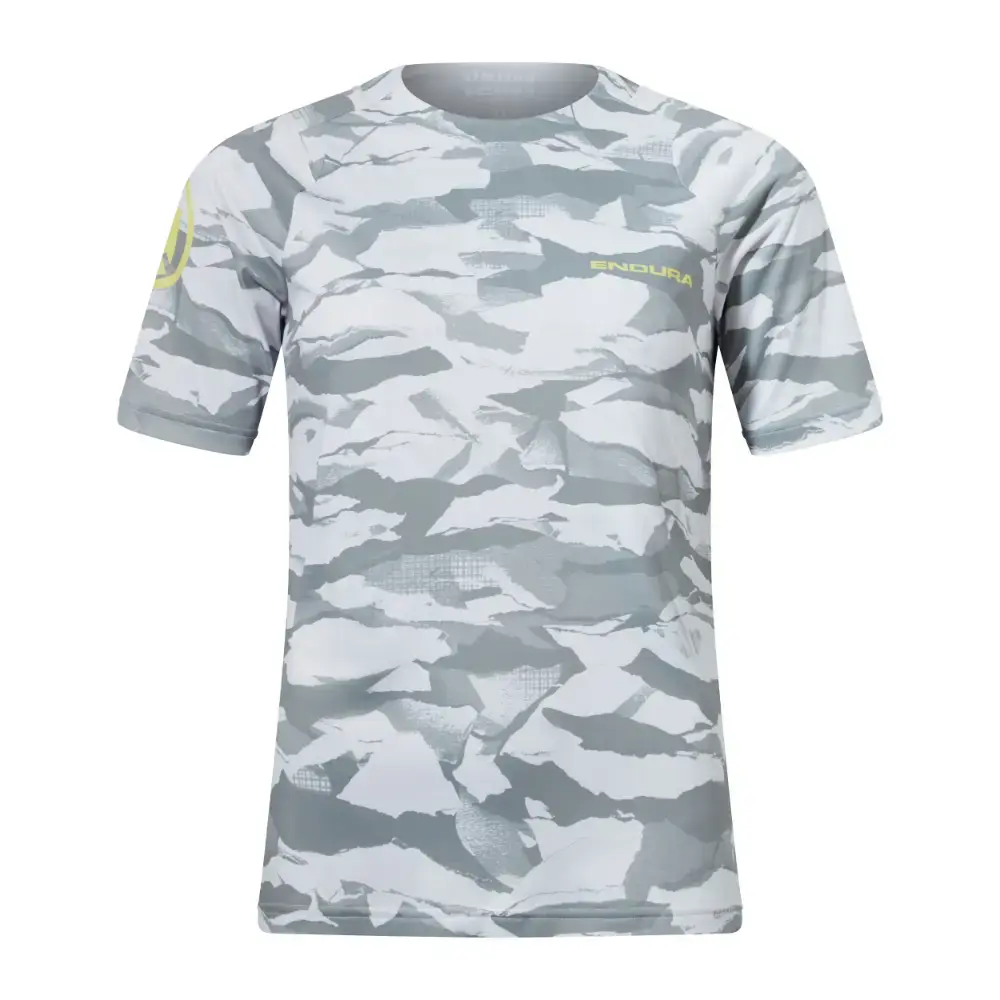 Endura Mountain Camo LTD Printed MTB Fietsshirt Korte Mouwen Grijs Dames