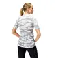 Endura Mountain Camo LTD Printed MTB Fietsshirt Korte Mouwen Grijs Dames