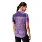 Endura Floral Block FS260 Print Fietsshirt Korte Mouwen Paars/Roze Dames