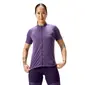 Endura Loop Zipped Fietsshirt Korte Mouwen Paars Dames