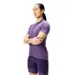 Endura Loop Zipped Fietsshirt Korte Mouwen Paars Dames