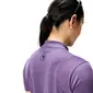 Endura Loop Zipped Fietsshirt Korte Mouwen Paars Dames