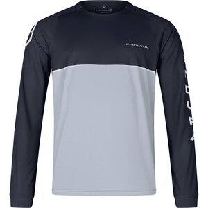 Endura Core Printed MTB Fietsshirt Lange Mouwen Zwart/Grijs Heren