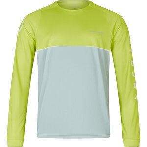 Endura Core Printed MTB Fietsshirt Lange Mouwen Limegroen/Groen Heren