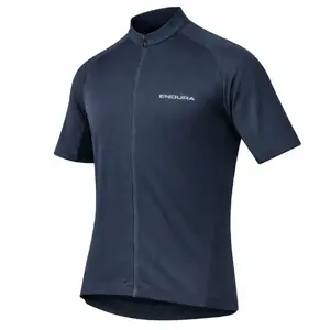 Endura Loop Zipped MTB Fietsshirt Korte Mouwen Donkergrijs Heren