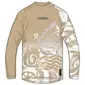 Endura Singletrack Print MTB Fietsshirt Lange Mouwen Bruin/Wit Heren