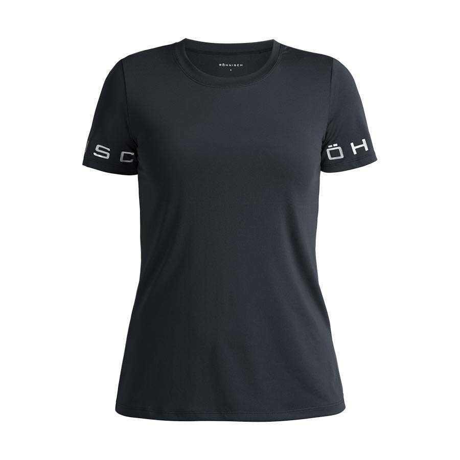 Röhnisch Heritage Hardloopshirt Korte Mouwen Zwart Dames