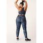 Röhnisch Printed Piping Hardloopbroek Lang Donkerblauw Dames