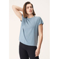 Röhnisch Split Back Hardloopshirt Korte Mouwen Blauw Dames