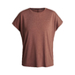 Röhnisch Split Back Hardloopshirt Korte Mouwen Bruin Dames